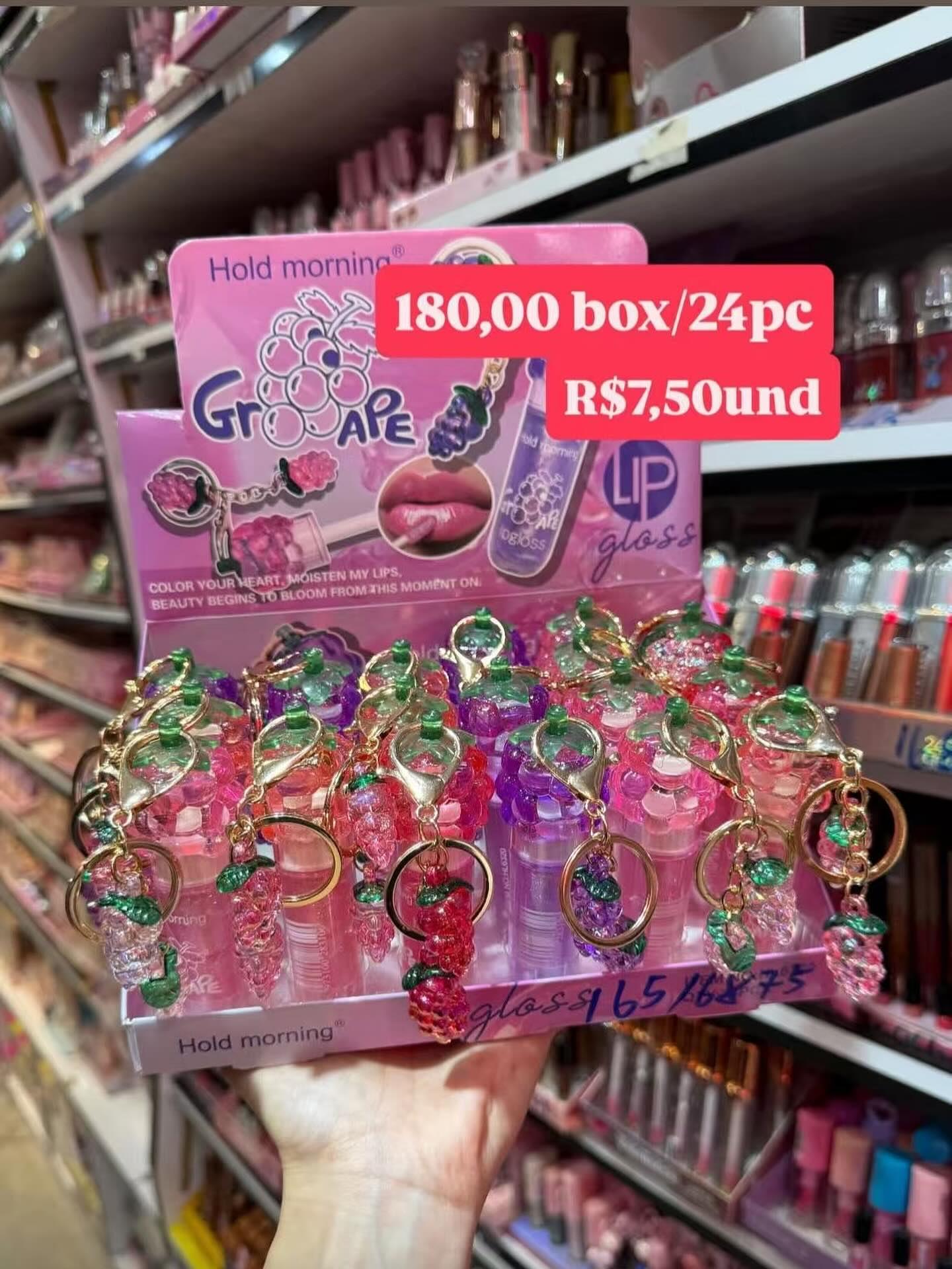 Gloss Labial Grape Hold Morning com Chaveiro