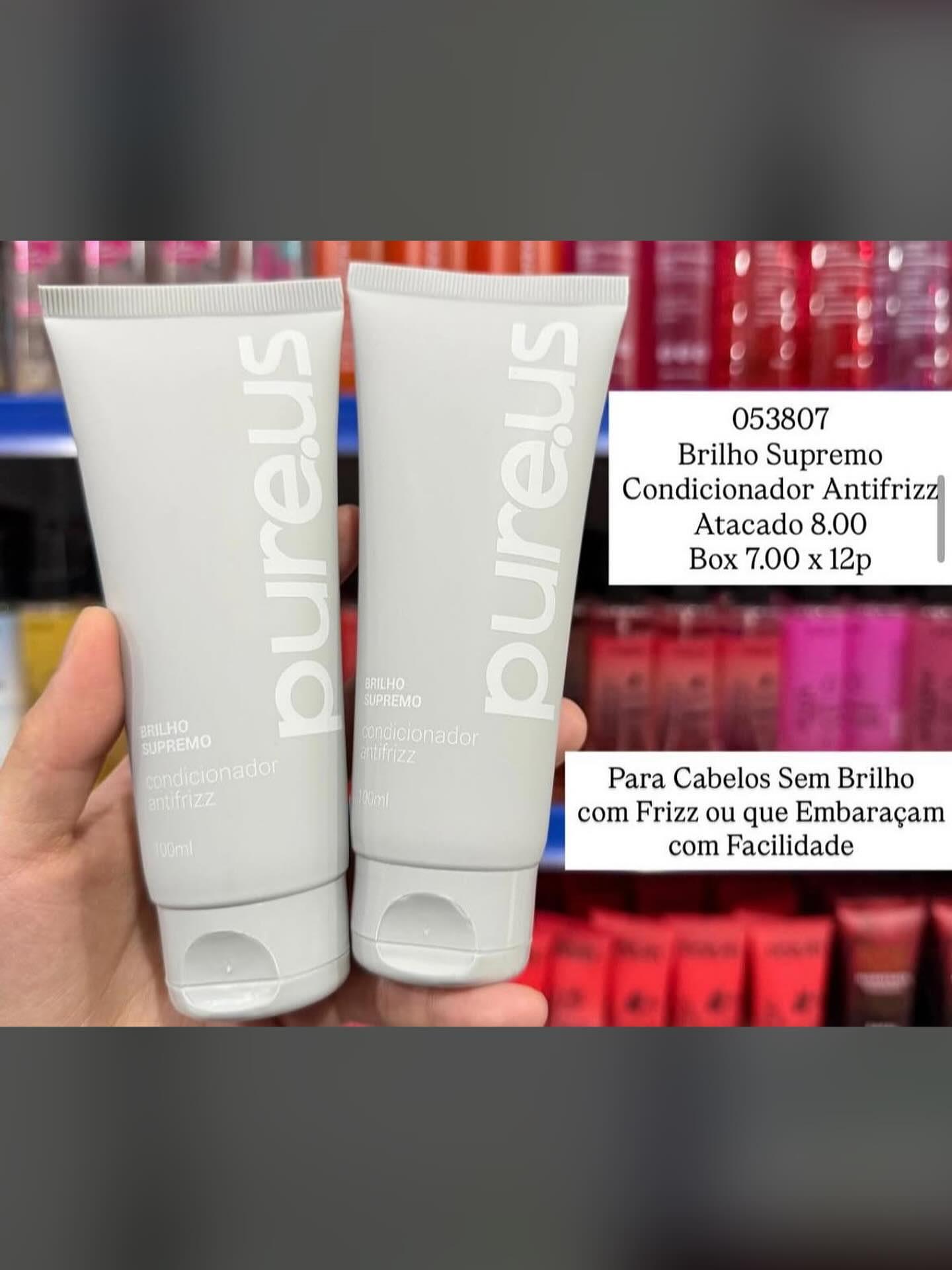Condicionador Brilho Supremo Pureus Antifrizz 100ml