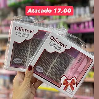 Kit de Cílios Postiços Olinrovi 40P com Aplicador