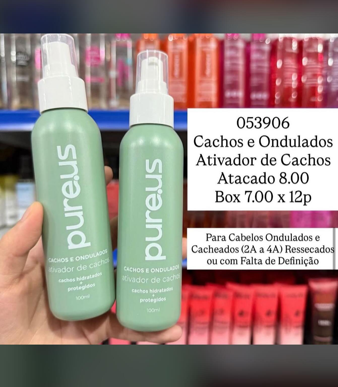 Ativador de Cachos Pureus Cachos e Ondulados 100ml