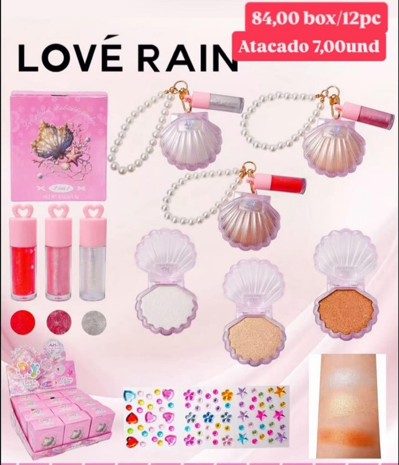 Kit de Maquiagem Love Rain