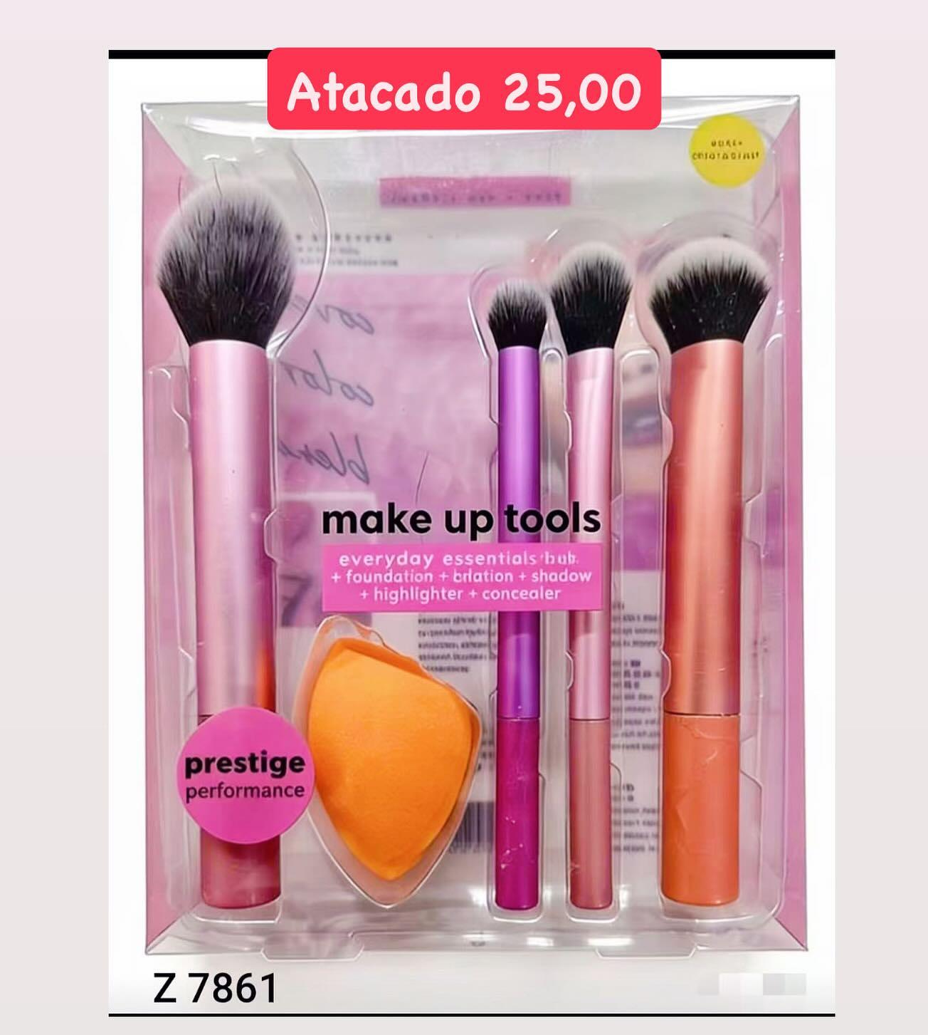 Kit de Pincéis de Maquiagem Make Up Tools Z 7861