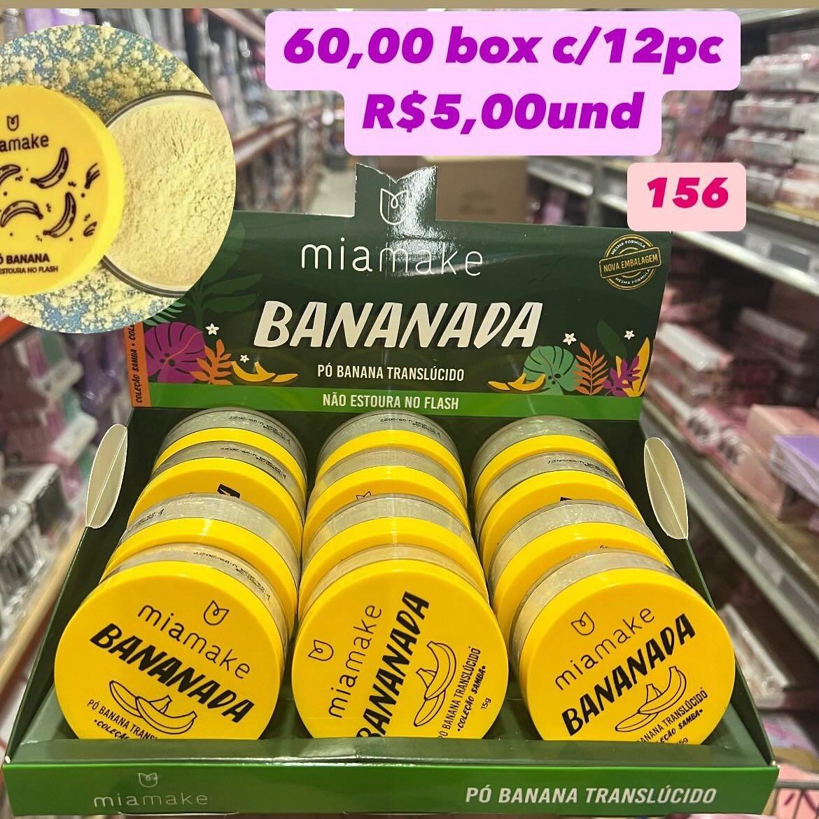 Pó Banana Translúcido Bananada MiaMake