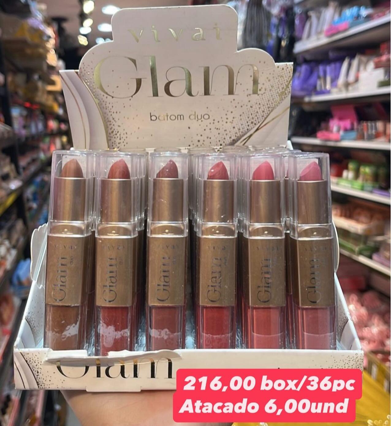 Batom Duo Glam Vivai