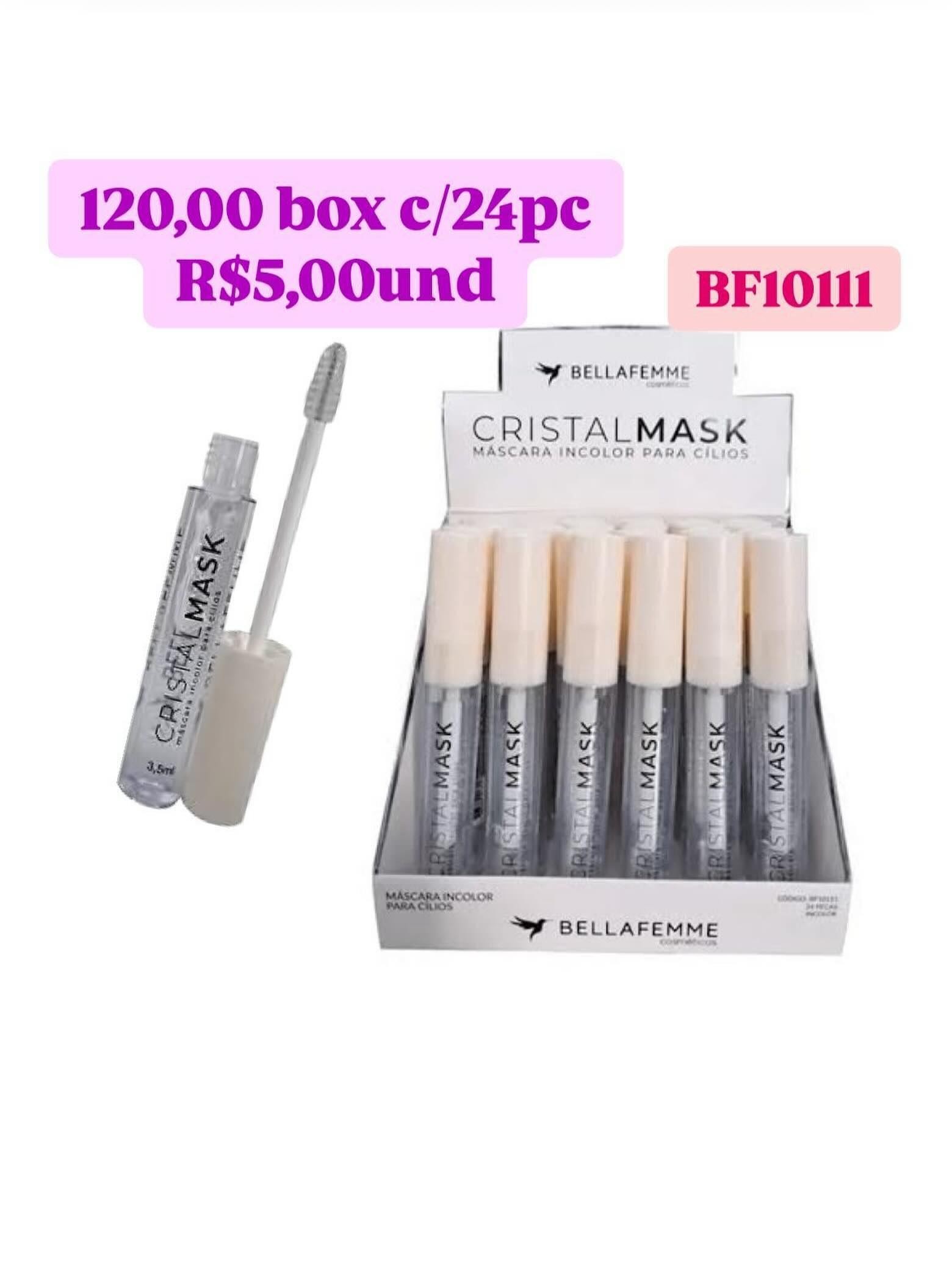 Máscara Incolor para Cílios CristalMask Bellafemme BF10111