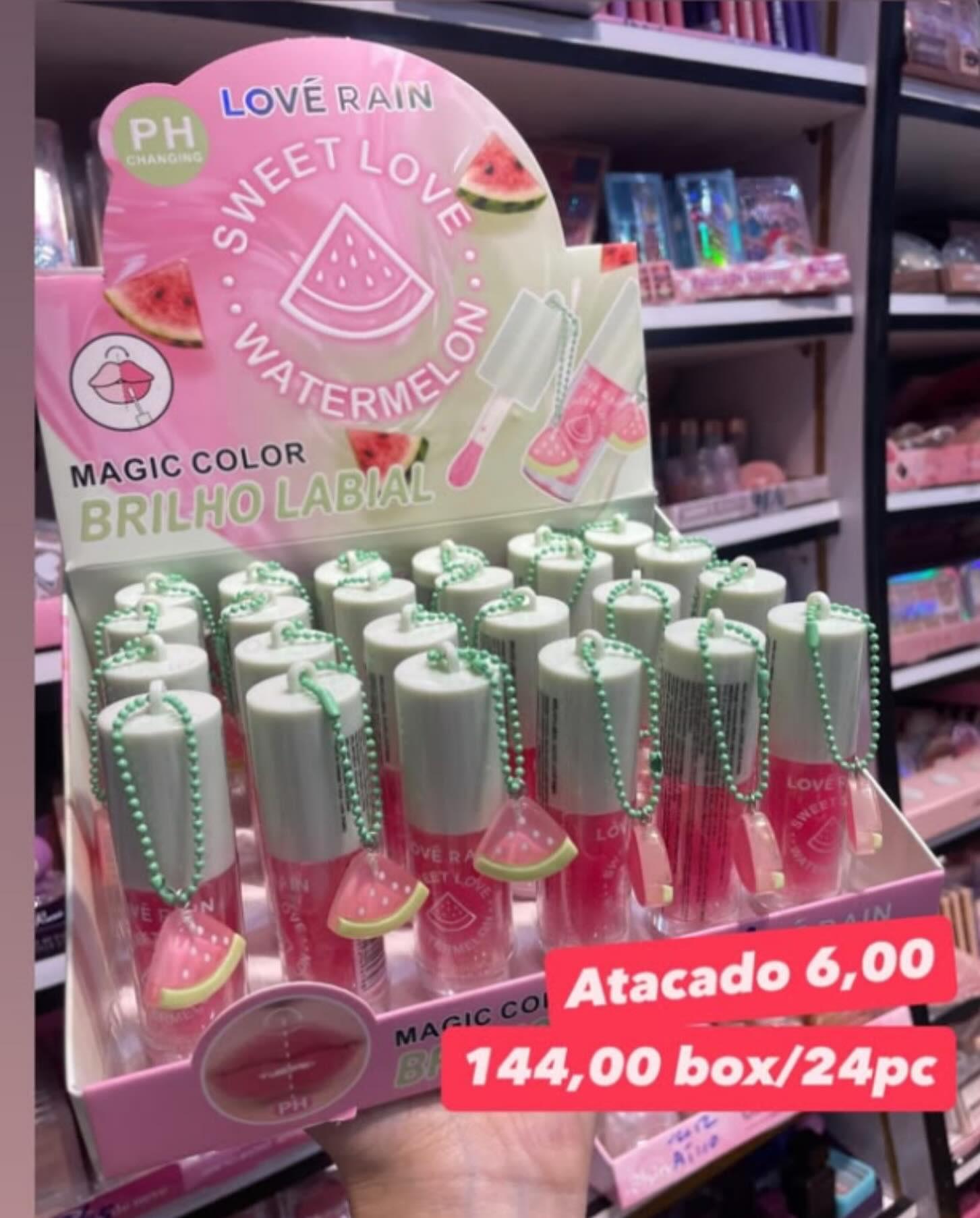 Brilho Labial Watermelon Love Rain Magic Color