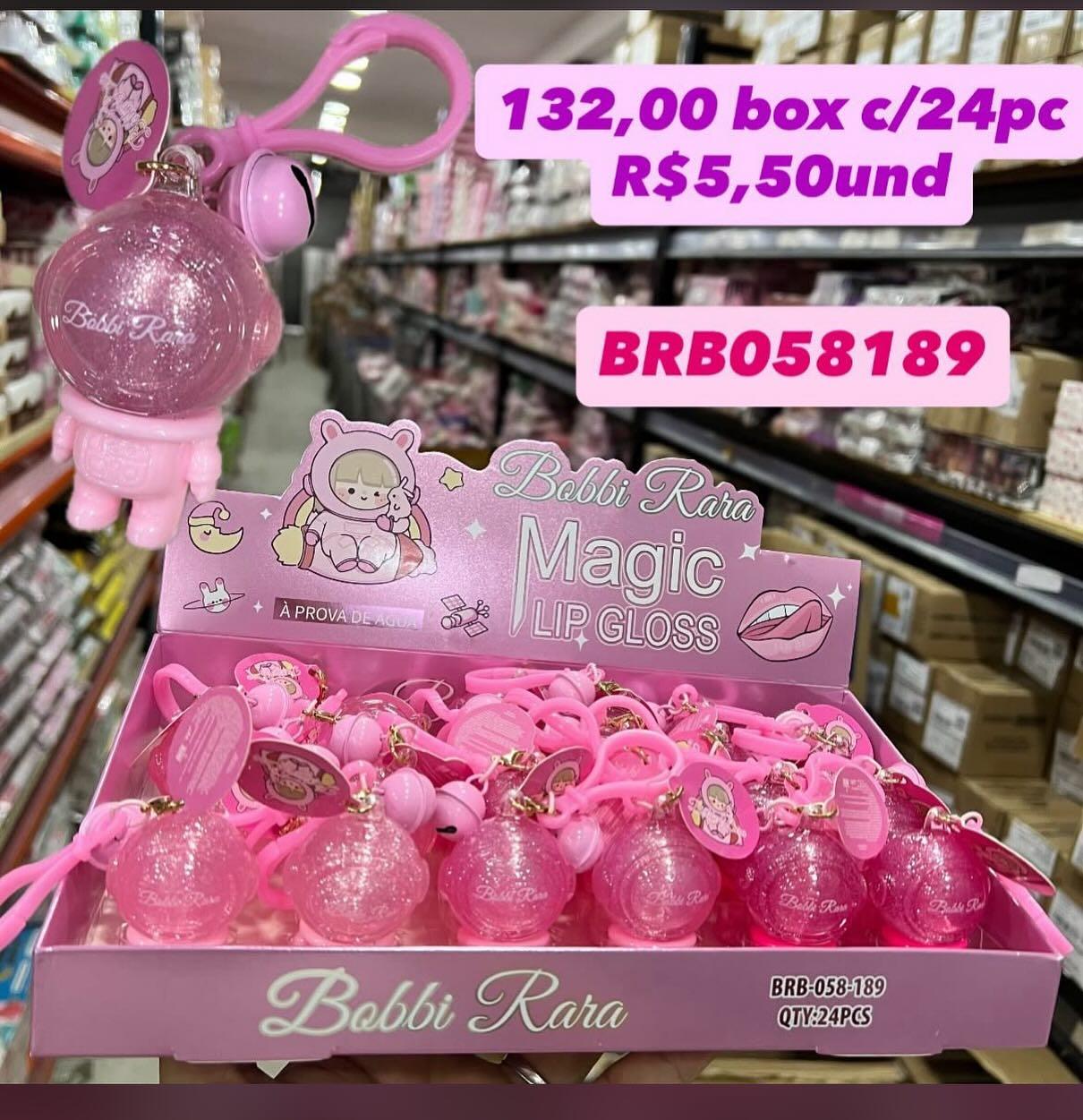 Magic Lip Gloss Bobbi Rara com Chaveiro BRB-058-189