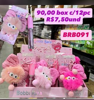 Lip Gloss Shine Bobbi Rara com Chaveiro BRB091