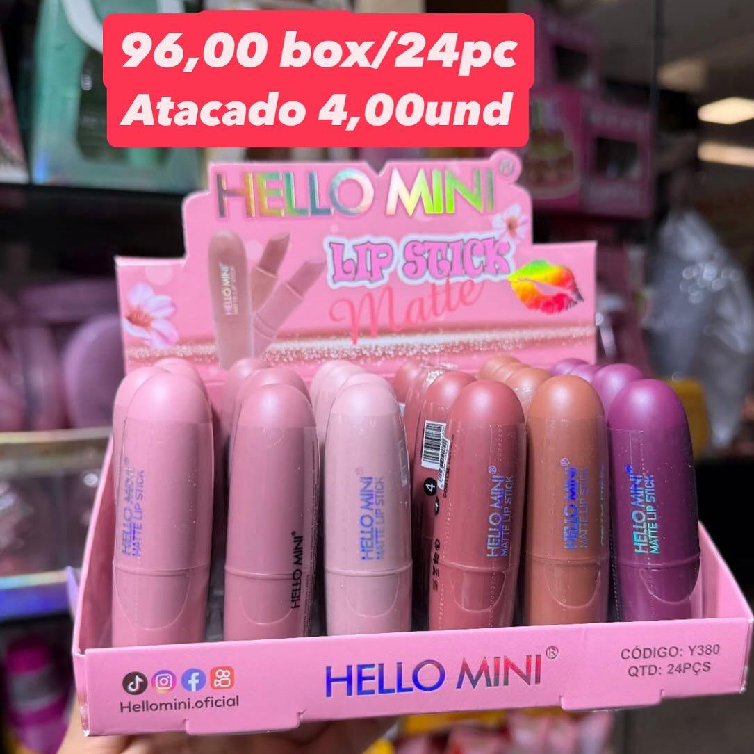 Batom Matte Lip Stick Hello Mini Y380