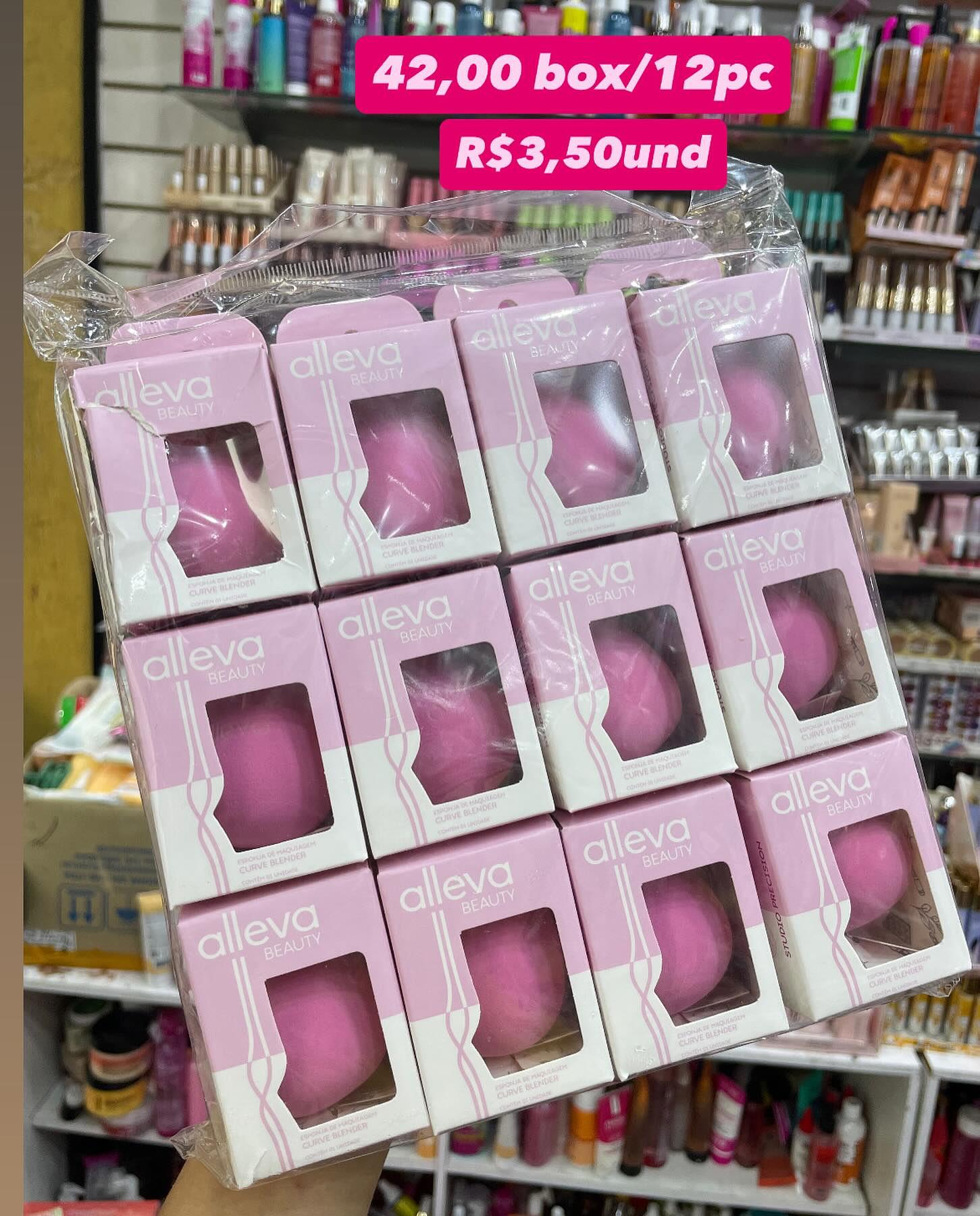 Esponja de Maquiagem Curve Blender Alleva Beauty