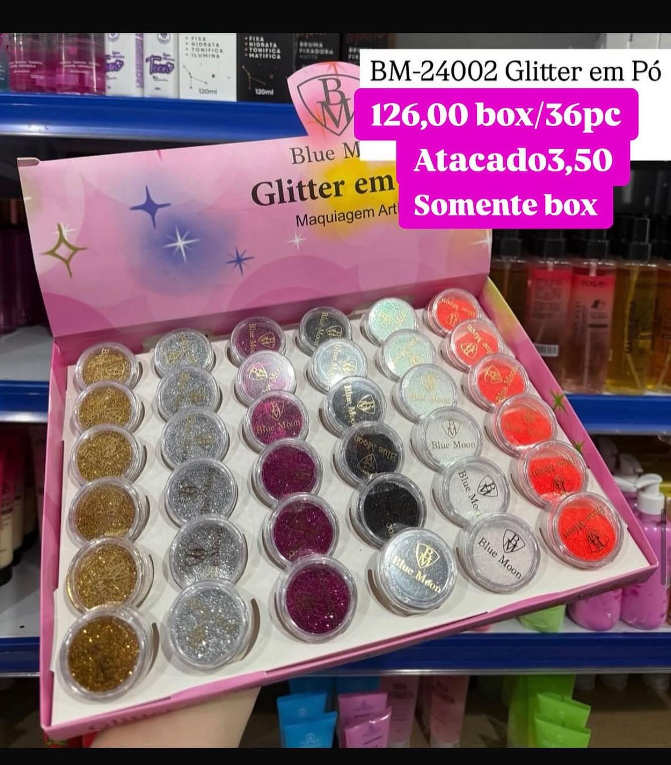 Glitter em Pó Blue Moon BM-24002