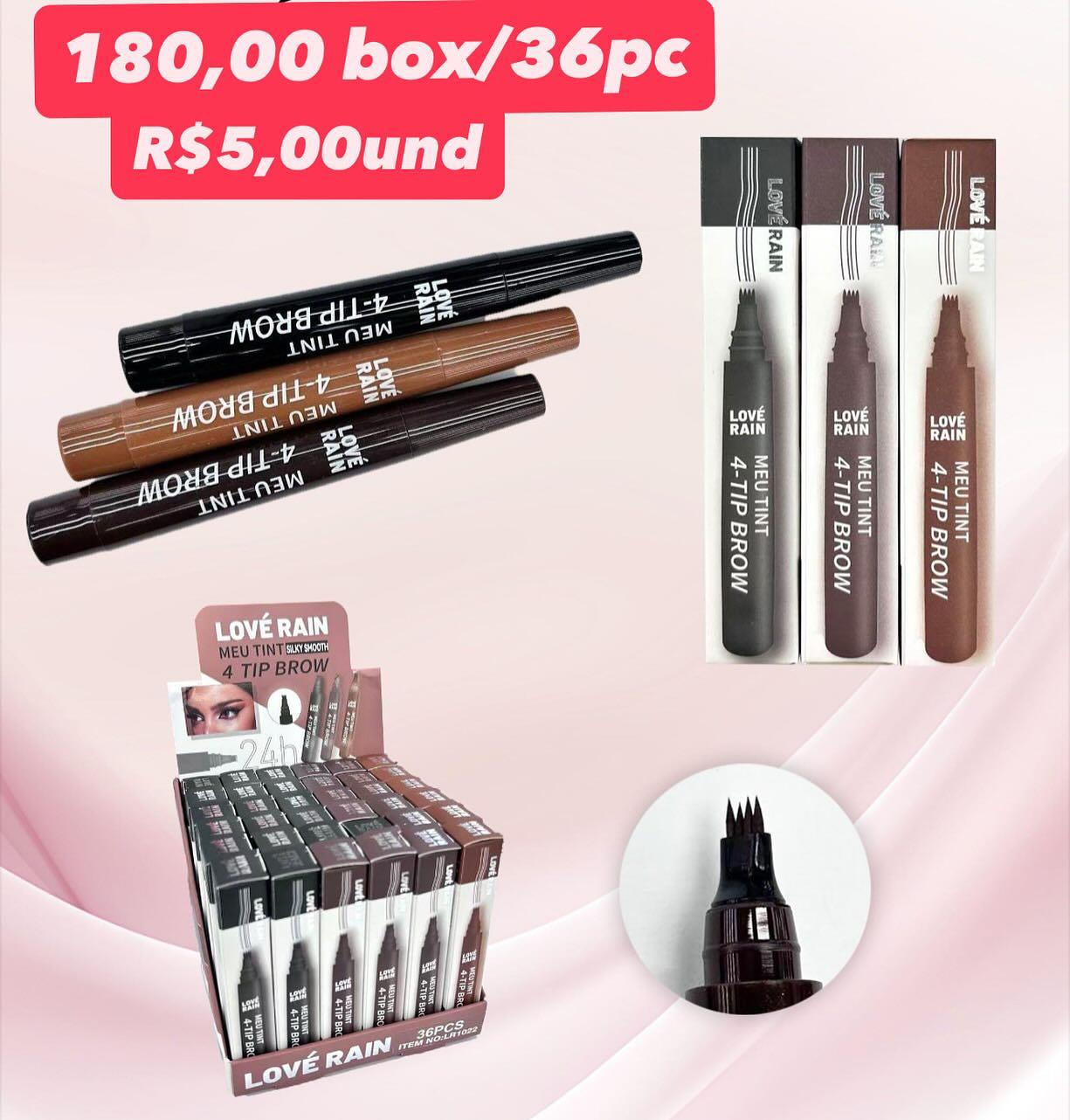 Caneta Tint para Sobrancelhas 4 Tip Brow Love Rain LI1022