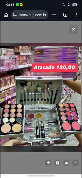 maleta maquiagem