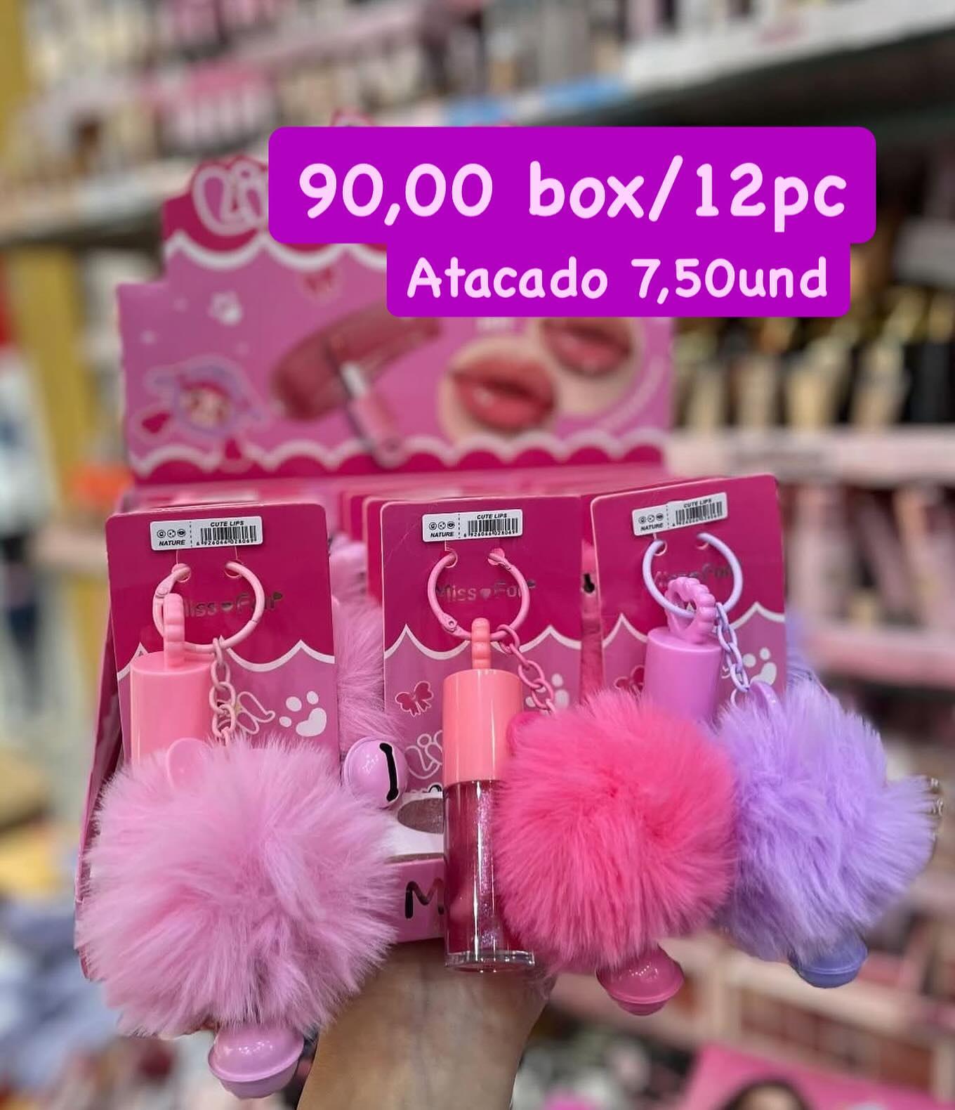 Lip Gloss Cute Lips com Chaveiro