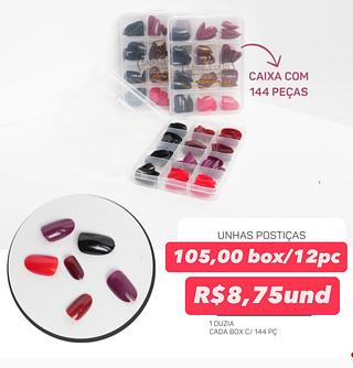 Unhas Postiças Sabrina Sato — Caixa com 144 Peças
