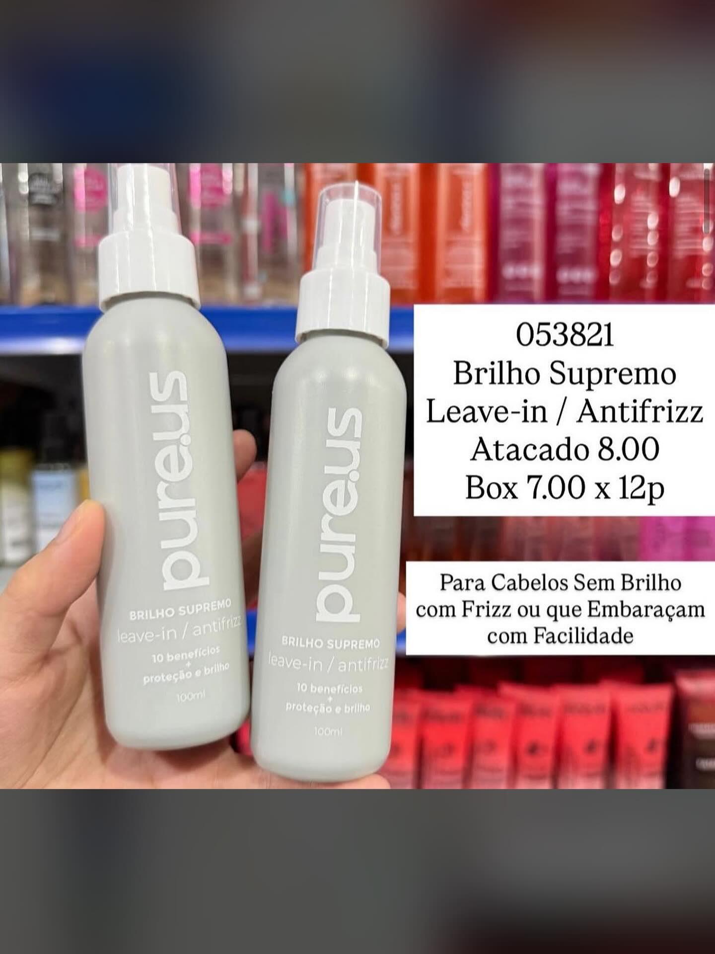 Leave-in Brilho Supremo Pureus Antifrizz 100ml