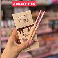 Duo de Lápis para Contorno Labial Retrátil Fenzza Choco Fun