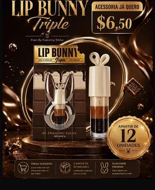 Gloss Labial Lip Bunny Triple 5g by Franciny Ehlke