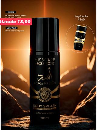 Body Splash Força do Leão MissCare MR125 200ml