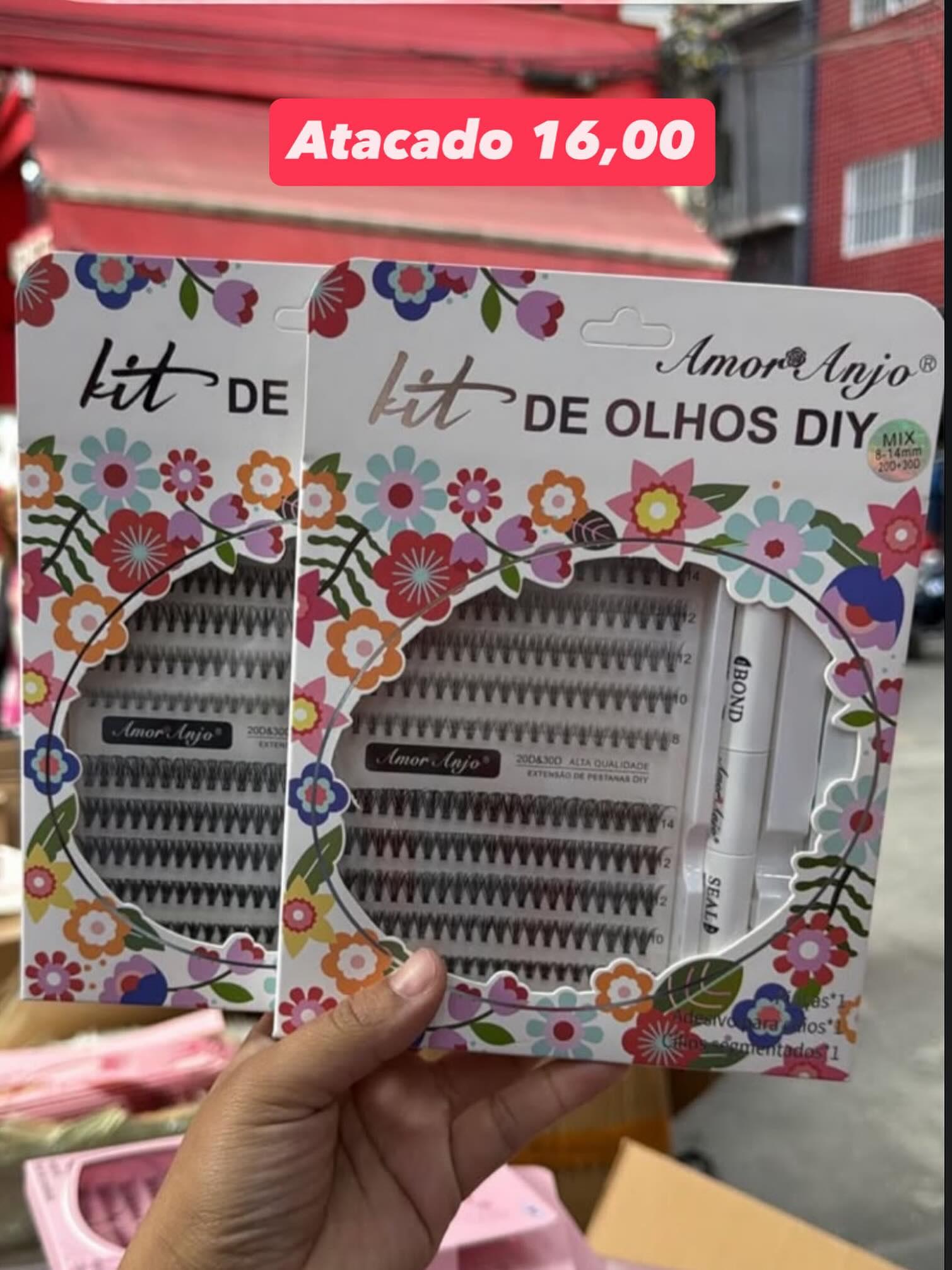 Kit de Cílios em Tufos DIY Amor Anjo