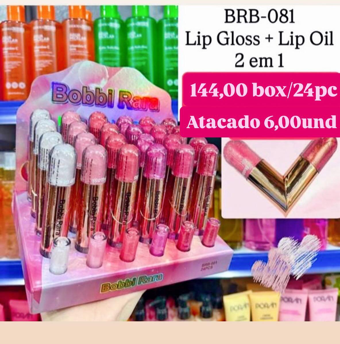 Lip Gloss + Lip Oil 2 em 1 Bobbi Rara BRB-081