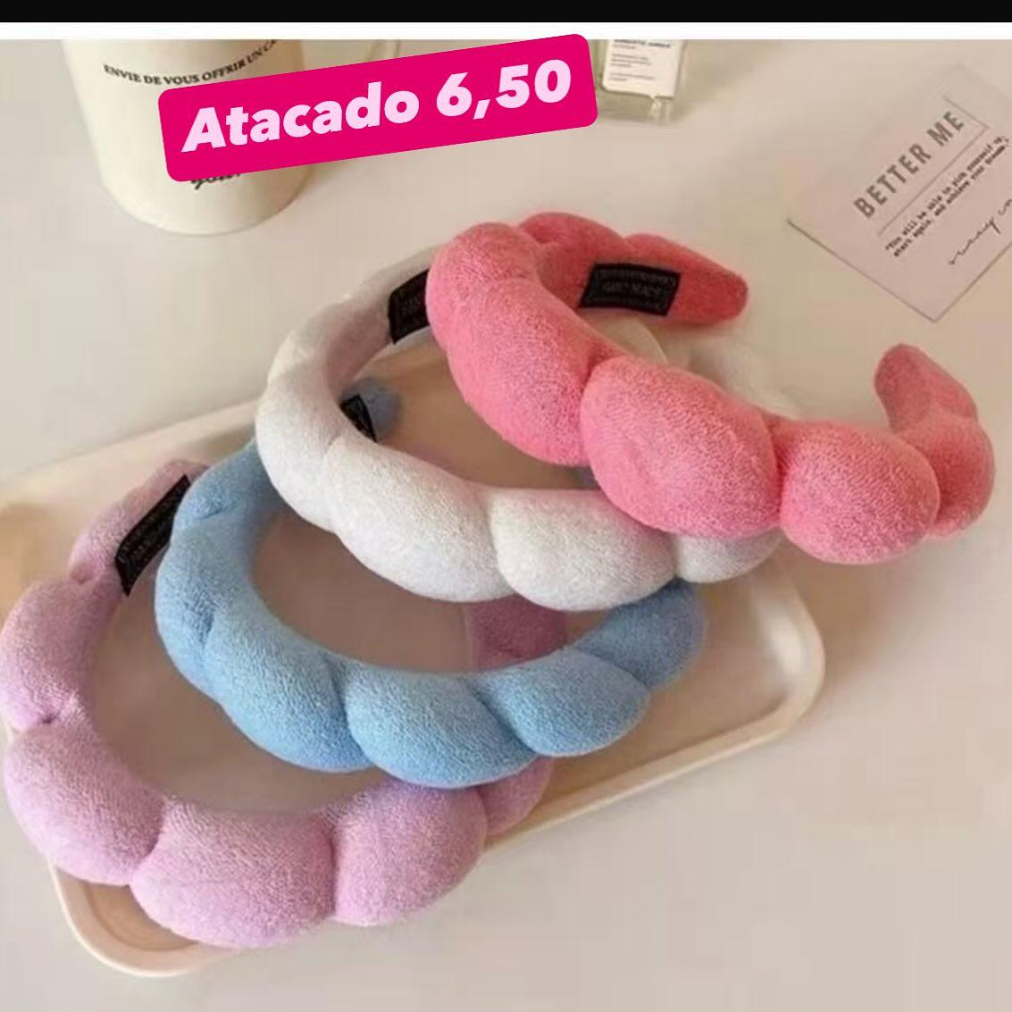 Tiara de Cabelo Atoalhada Trançada