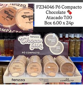 Pó Compacto Choco Fun Chocolate Fenzza FZ34046