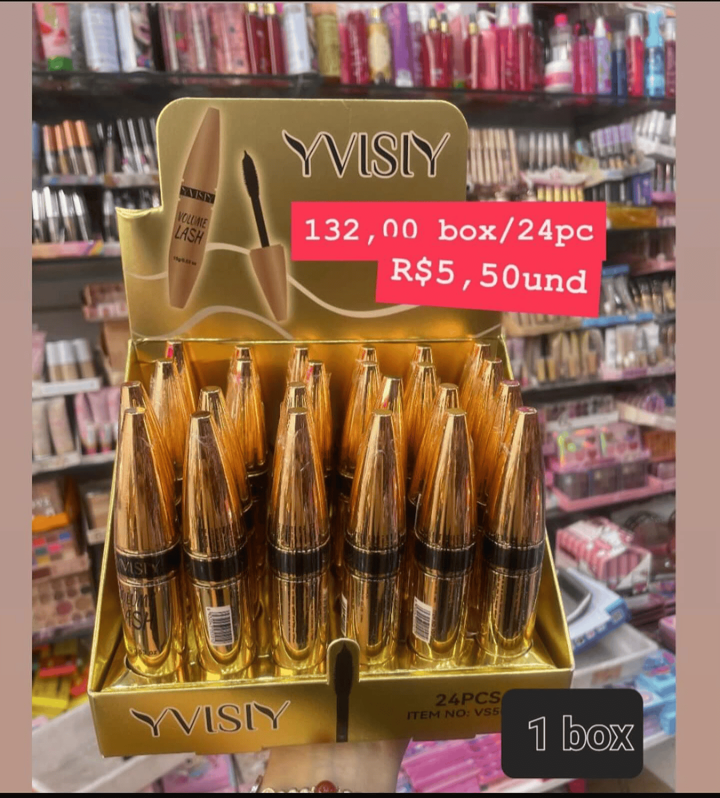 Máscara de Cílios Volume Lash Yvisy