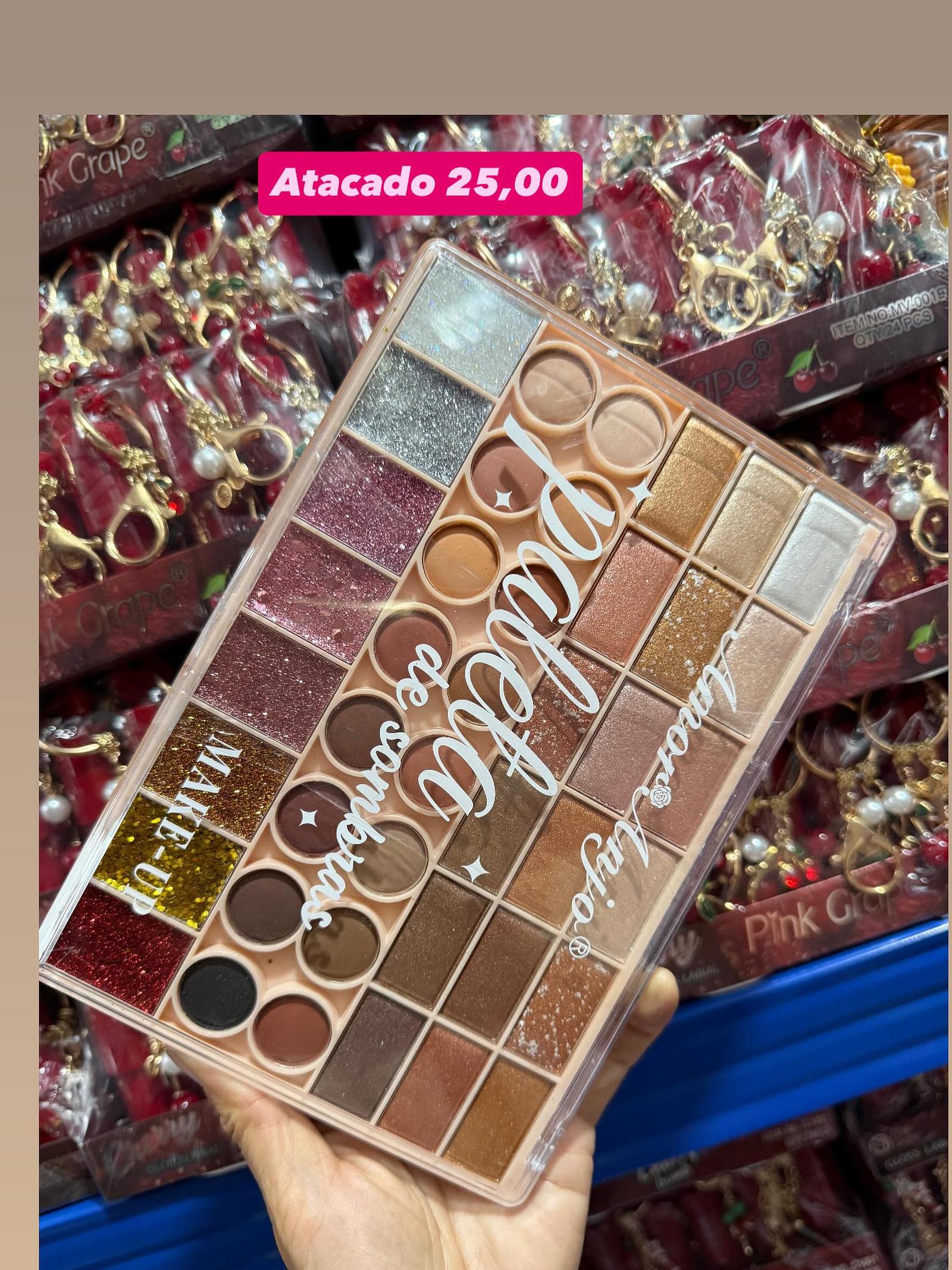 Paleta de Sombras Nude com Glitter