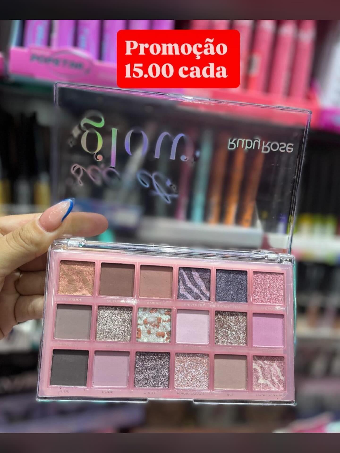 Paleta de Sombras Glow Ruby Rose 18 Cores