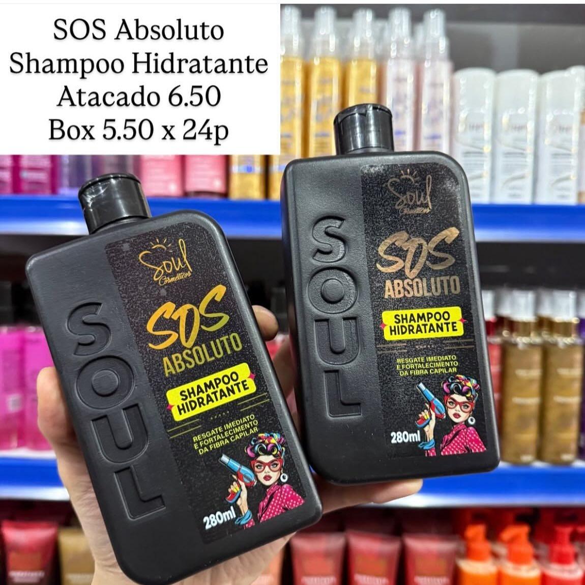 Shampoo Hidratante SOS Absoluto Soul Cosmetics 280ml