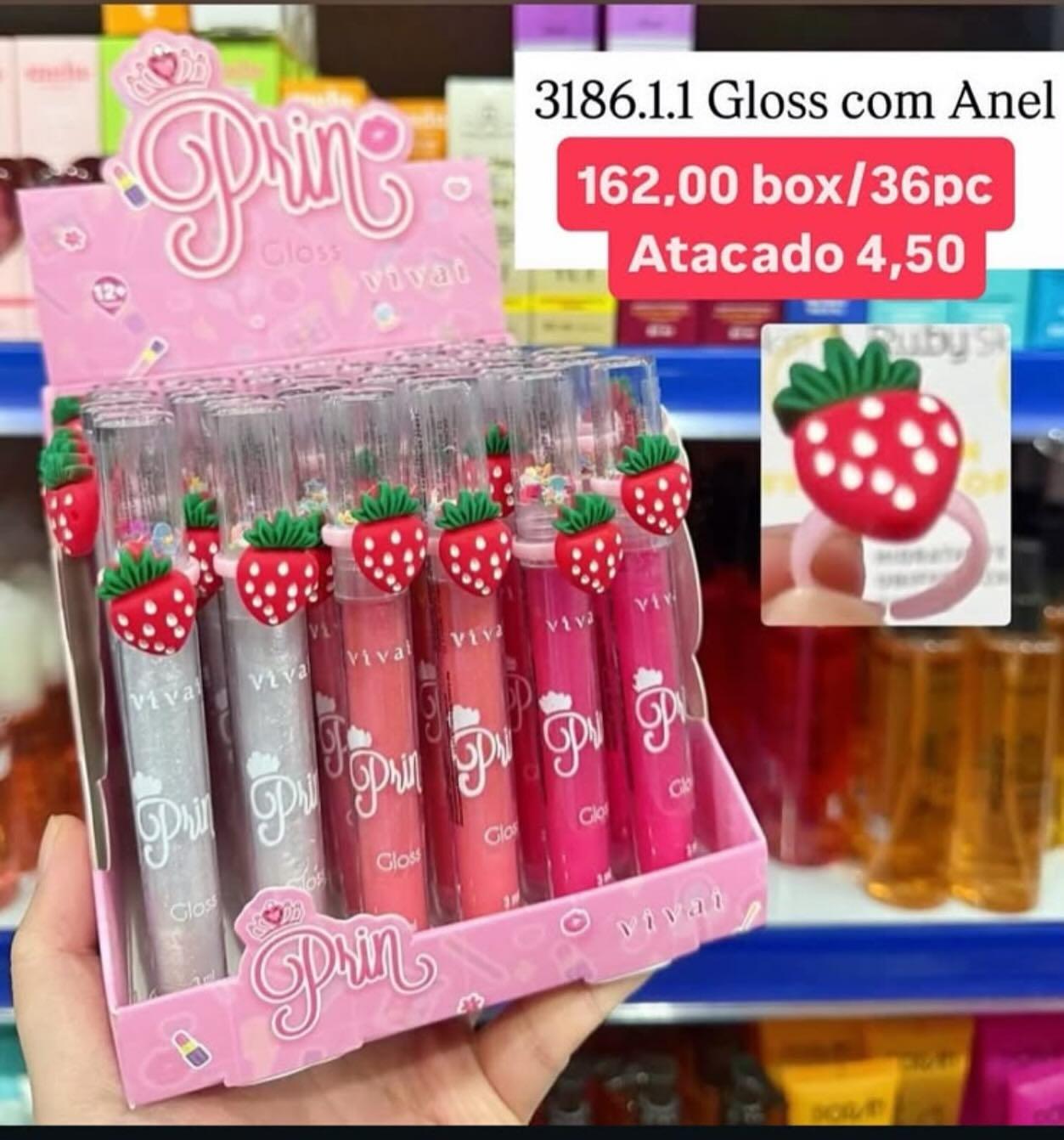 Gloss com Anel Spin Vivai 3186.1.1