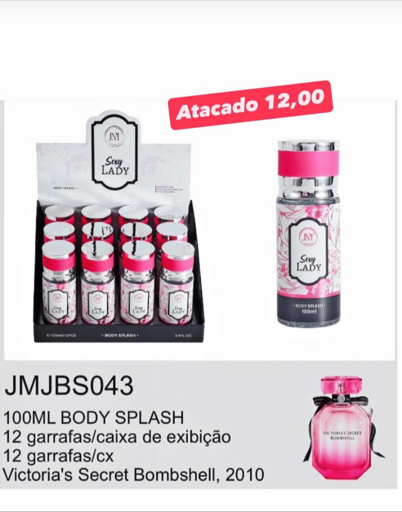 Body Splash Sexy Lady 100ml JMJBS043