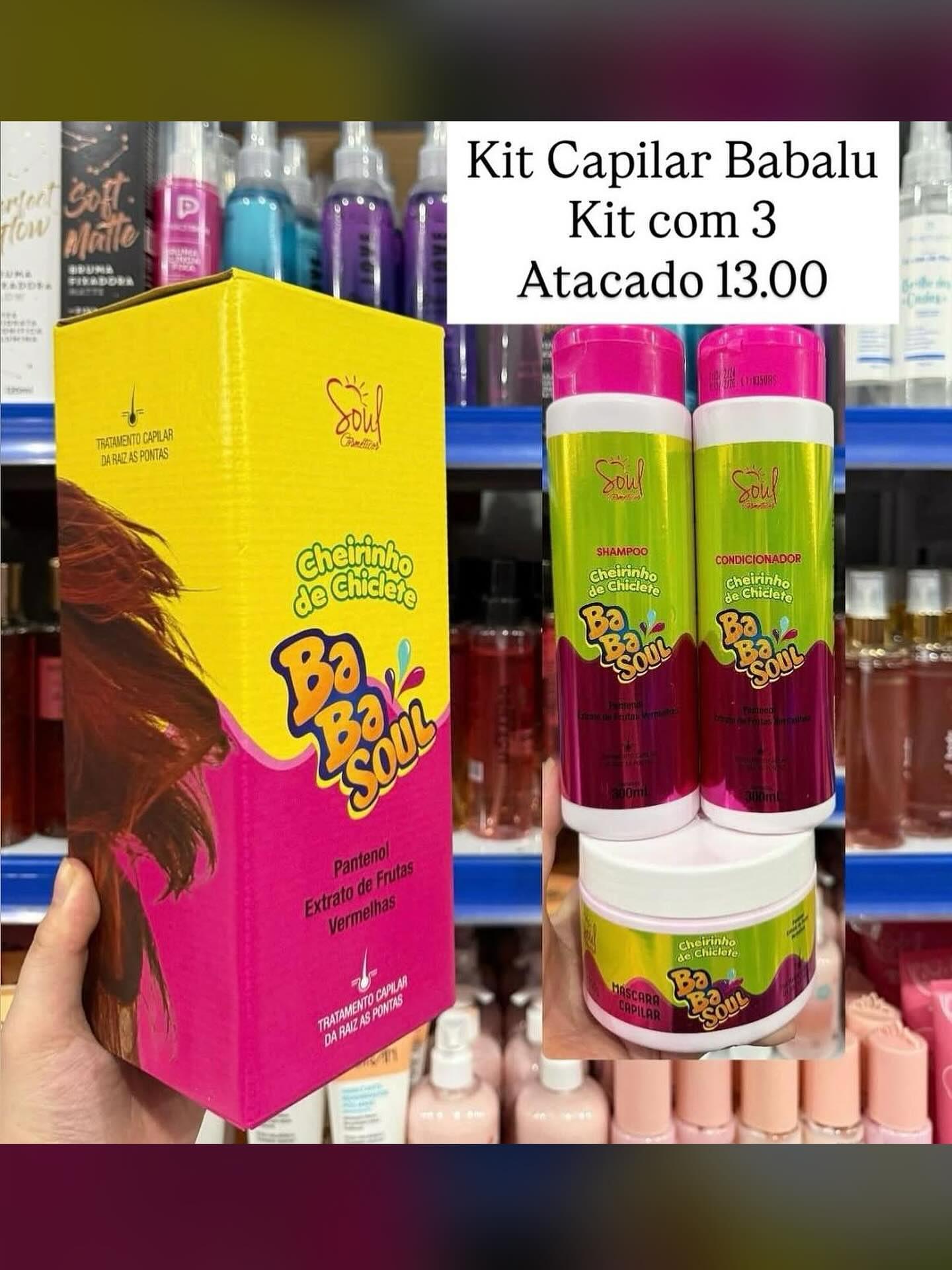 Kit Capilar Babalu Cheirinho de Chiclete BoBa Soul