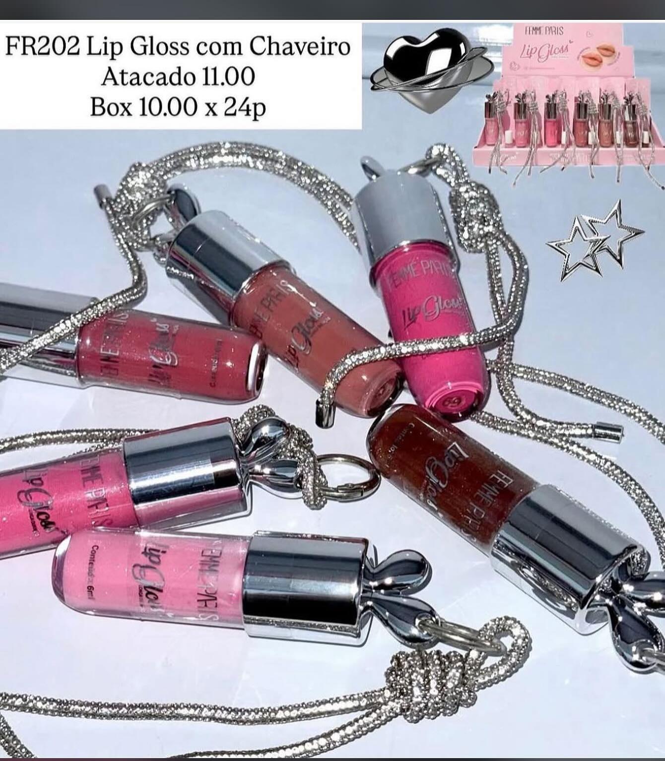 Lip Gloss com Chaveiro Femme Paris FR202