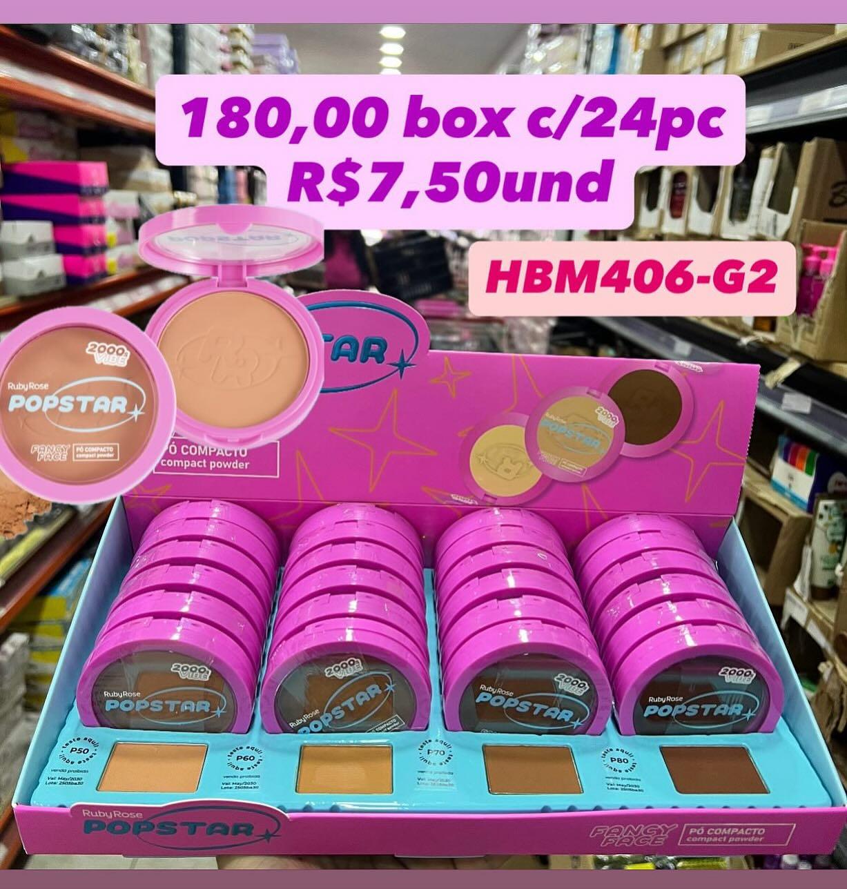 Pó Compacto Fancy Face Popstar Ruby Rose HBM406-G2