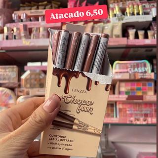 Contorno Labial Retrátil Choco Fun Fenzza — Banoffee