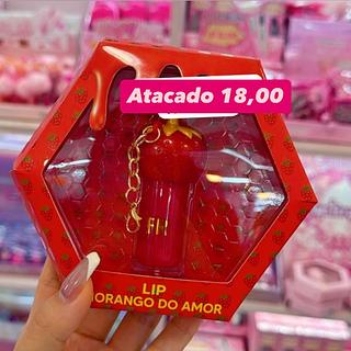Lip Gloss Morango do Amor com Chaveiro FR