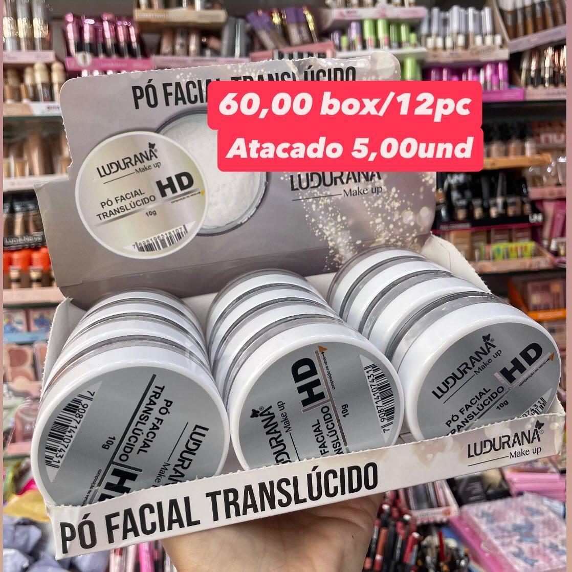 Pó Facial Translúcido HD Ludurana 10g