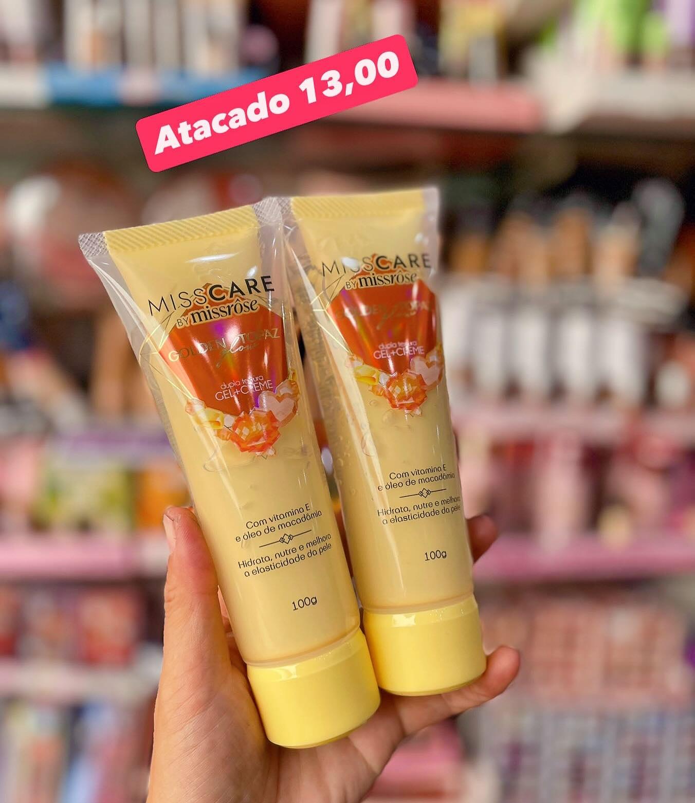 Hidratante Corporal Gel + Creme Golden MissCare 100g