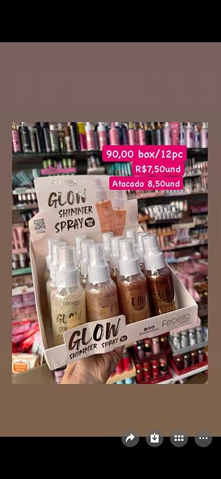 glow shimmer spray cx com12