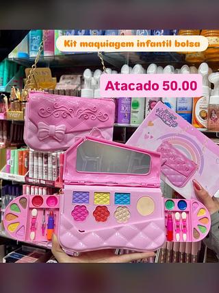 Kit de Maquiagem Infantil Bolsa