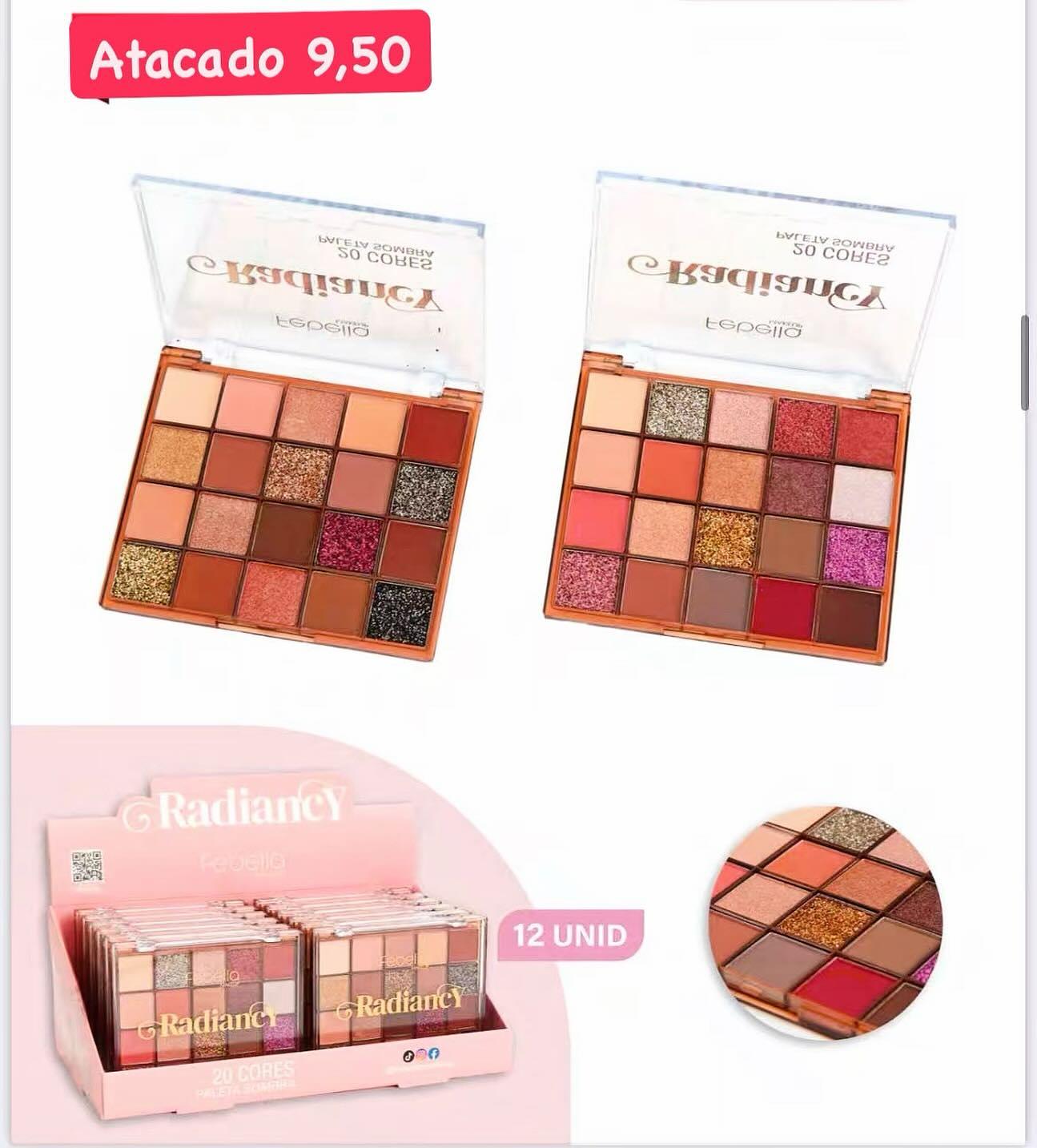 Paleta de Sombras Radiancy 20 Cores
