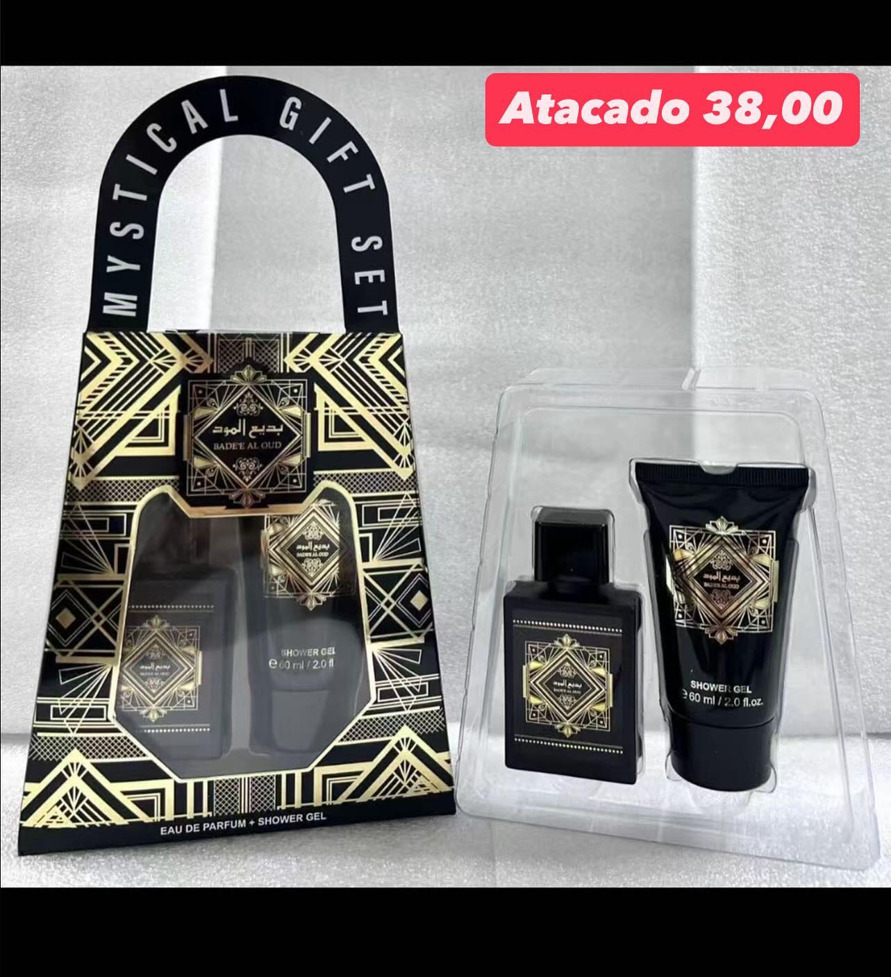 Kit Presente Badee Al Oud Eau de Parfum + Shower Gel — variante escura