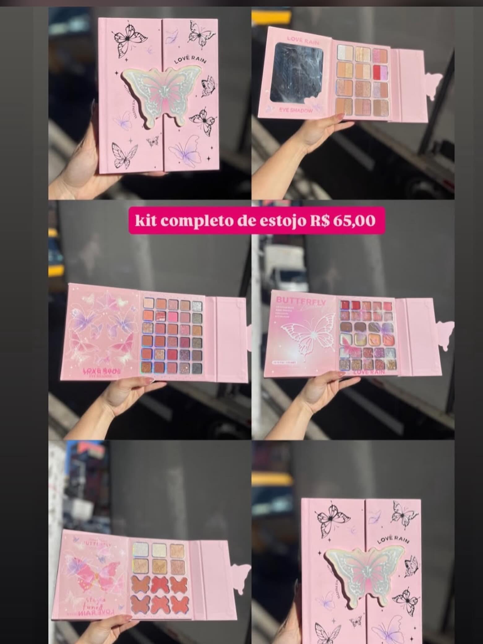Kit Completo de Maquiagem Love Rain