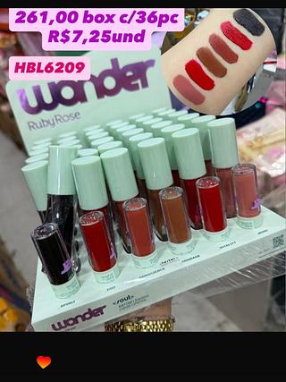Batom Líquido Wonder Ruby Rose HBL6209
