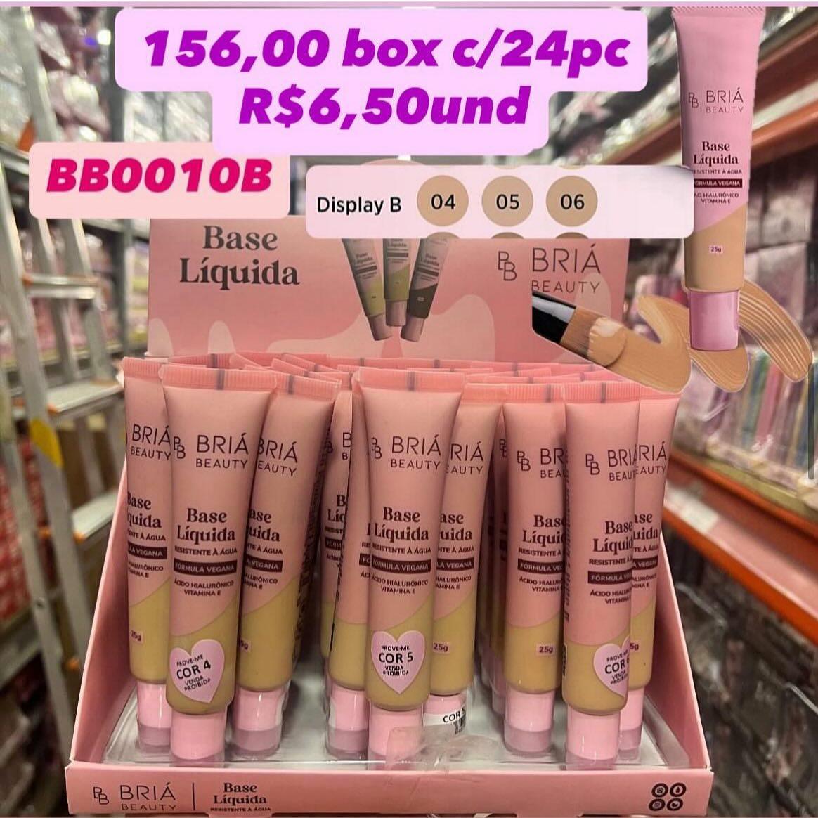 Base Líquida Bria Beauty 25g — Display B (tons 04–06)