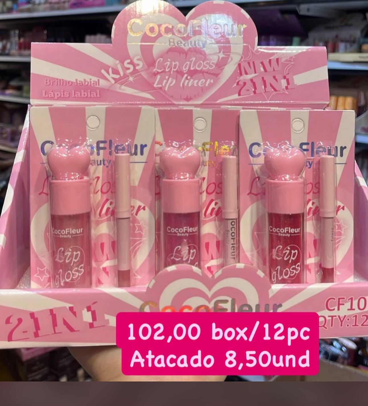 Kit Labial 2 em 1 Kiss CocoFleur Beauty