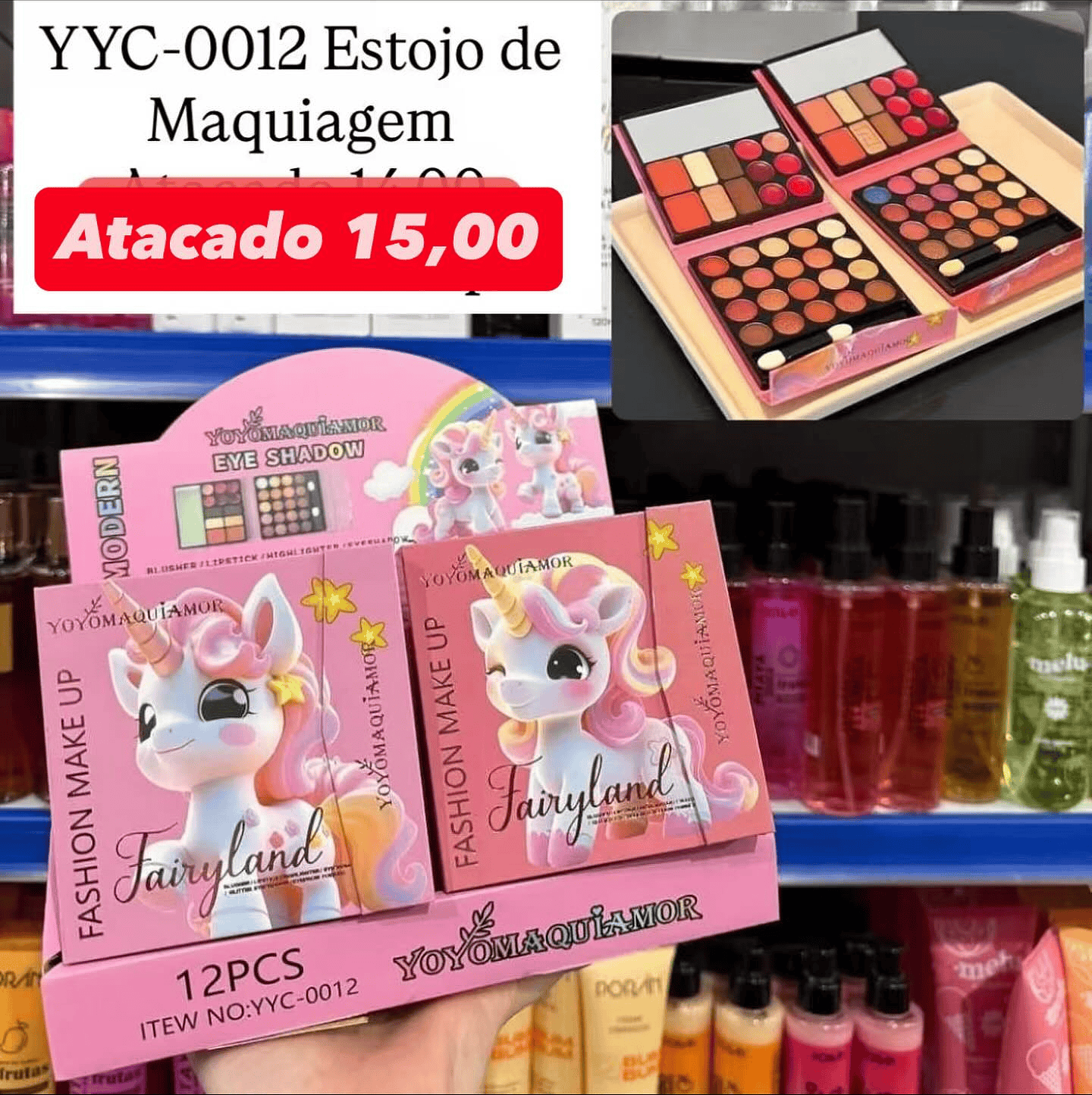 Estojo de Maquiagem Yoyo Maquiamor YYC-0012
