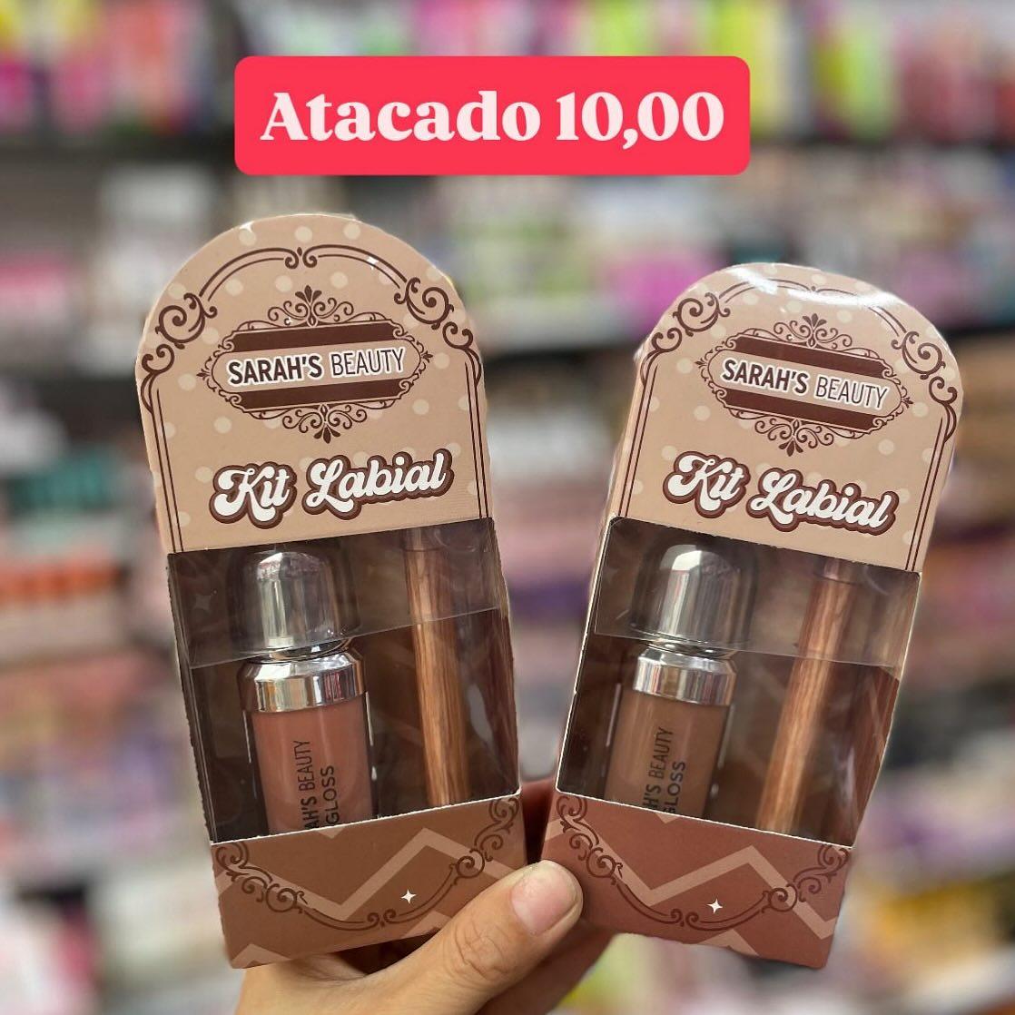 Kit Labial Sarah's Beauty — Gloss e Lápis